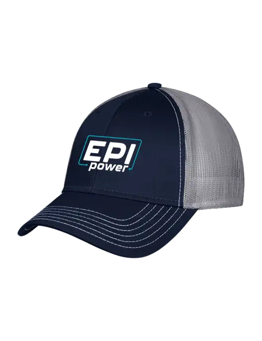 Navy & Grey Mesh Trucker Cap Snap Back w/EPI Logo
