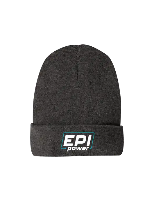 Recycled Charcoal Heather Beanie w/EPI Logo
