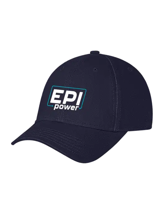 Navy Structured Soft Snap Closure Hook & Loop Cap w/EPI Logo