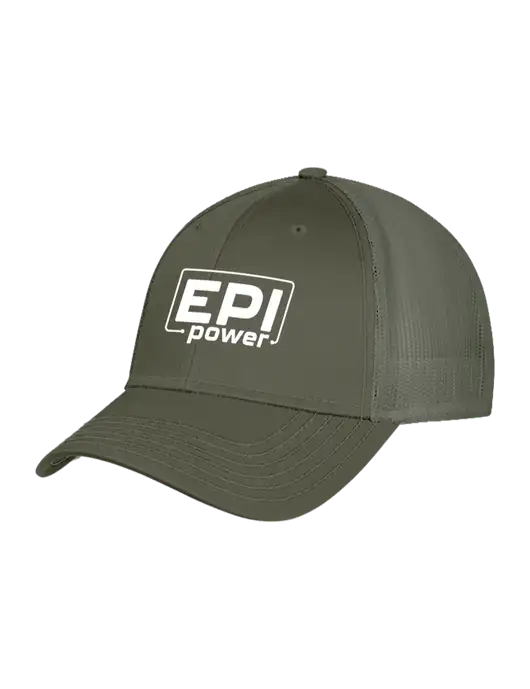 Olive Green Mesh Trucker Cap Snap Back w/EPI Logo