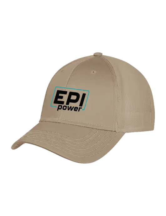 Khaki Mesh Trucker Cap Snap Back w/EPI Logo