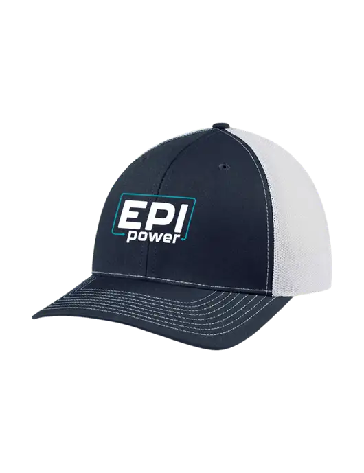 Richardson Adjustable Snapback Original 112 Trucker Cap Navy w/White Mesh w/EPI Logo