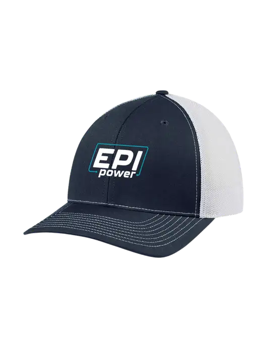 Richardson Adjustable Snapback Original 112 Trucker Cap Navy w/White Mesh w/EPI Logo