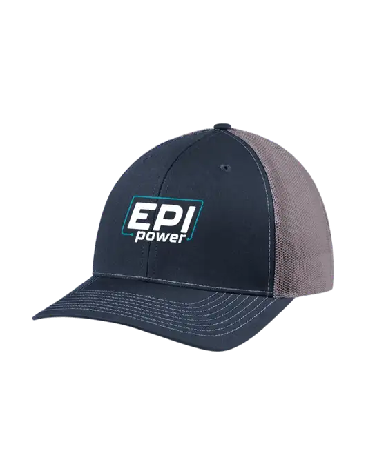 Richardson Adjustable Snapback Original 112 Trucker Cap Navy w/Charcoal Mesh w/EPI Logo