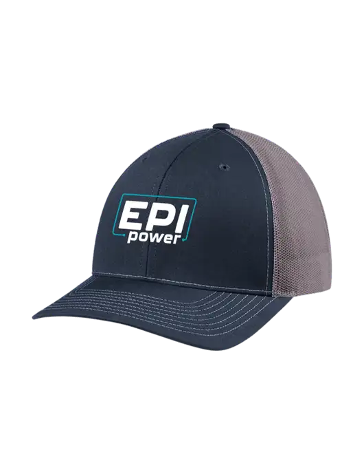 Richardson Adjustable Snapback Original 112 Trucker Cap Navy w/Charcoal Mesh w/EPI Logo