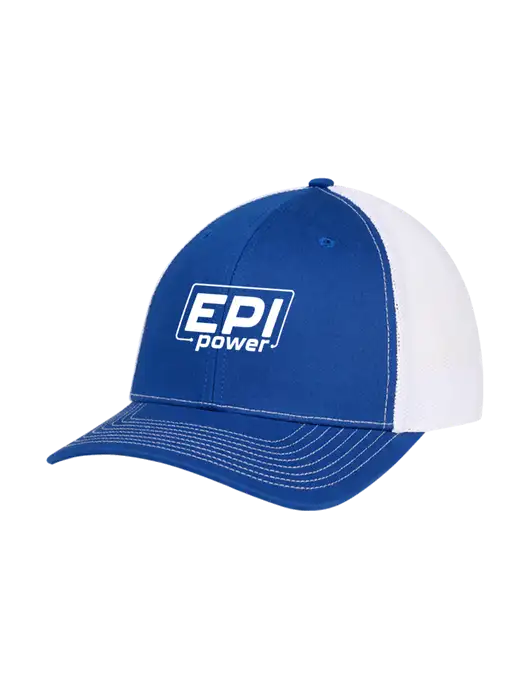 Richardson Adjustable Snapback Original 112 Trucker Cap Royal w/White Mesh w/EPI Logo