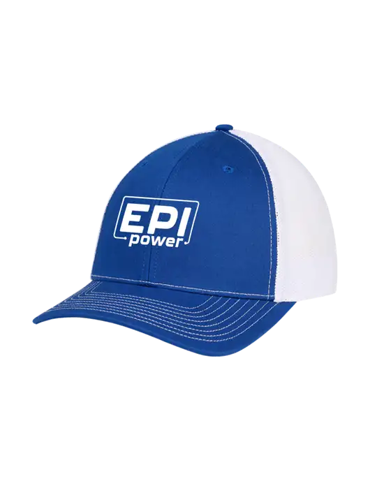 Richardson Adjustable Snapback Original 112 Trucker Cap Royal w/White Mesh w/EPI Logo
