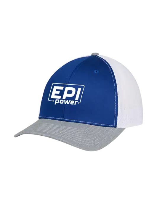 Richardson Adjustable Snapback Original 112 Trucker Cap Royal/HeatherGrey/White Mesh w/EPI Logo