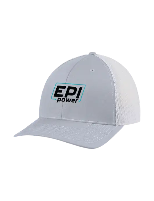 Richardson Adjustable Snapback Original 112 Trucker Cap Light Heather Grey w/White Mesh w/EPI Logo