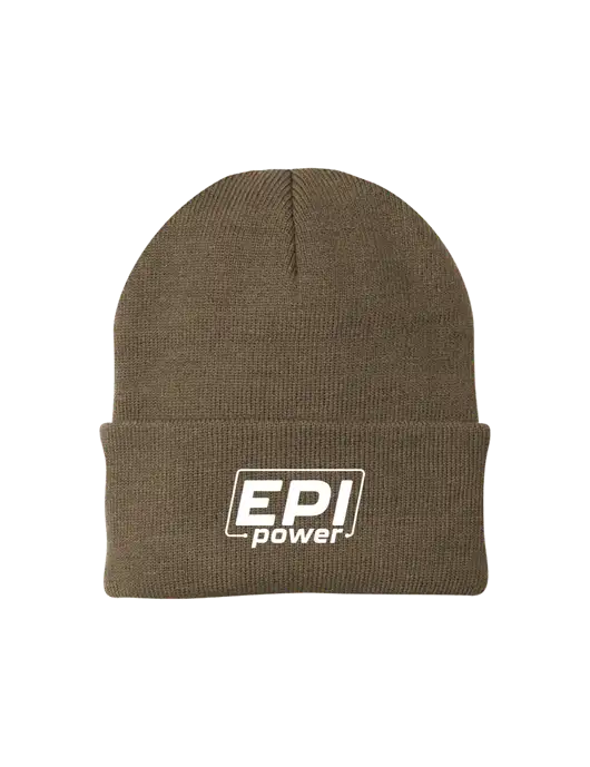 Light Brown Knit Cap w/EPI Logo