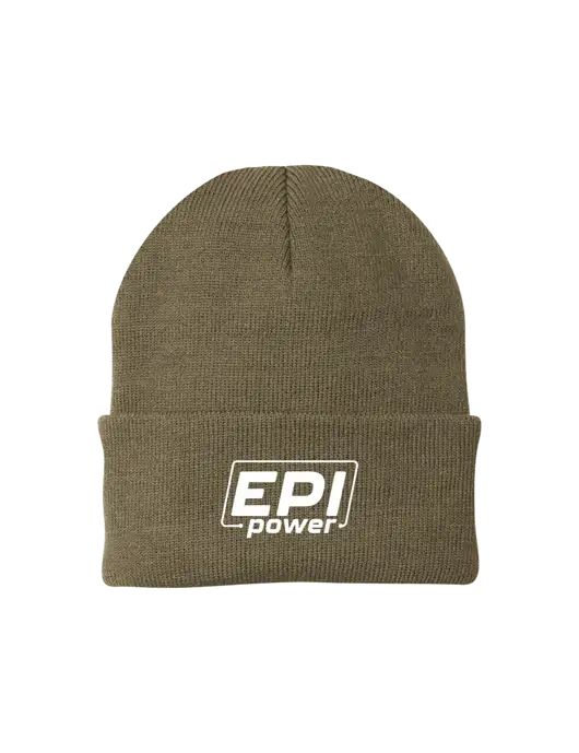 Dark Tan Knit Cap w/EPI Logo