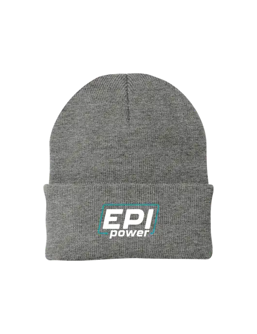 Medium Grey Heather Knit Cap w/EPI Logo