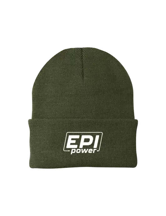 Dark Olive Green Knit Cap w/EPI Logo