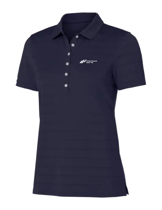 Callaway Womens Navy Ventilated Polo w/Contrack Watts Logo