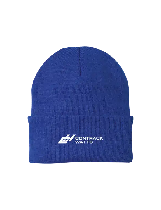 Royal Knit Cap w/Contrack Watts Logo