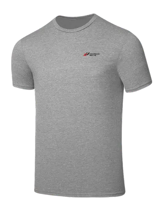 Seriously Soft Light Heather Grey T-Shirt w/Contrack Watts Logo