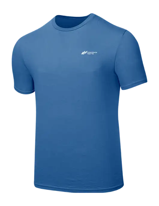 Seriously Soft Light Navy T-Shirt w/Contrack Watts Logo