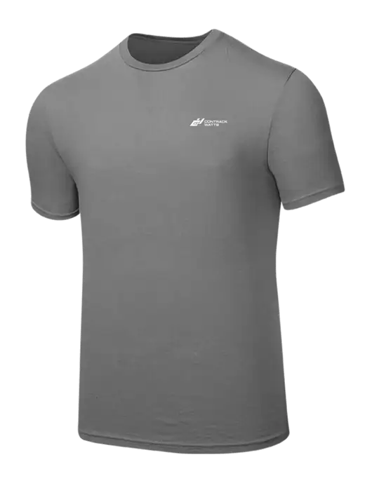Seriously Soft Medium Grey T-Shirt w/Contrack Watts Logo