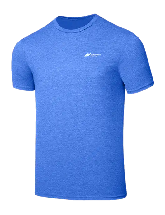 Seriously Soft Heathered Royal T-Shirt w/Contrack Watts Logo