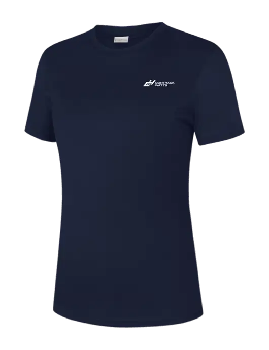 Womens Navy PosiCharge Competitor Tee w/Contrack Watts Logo