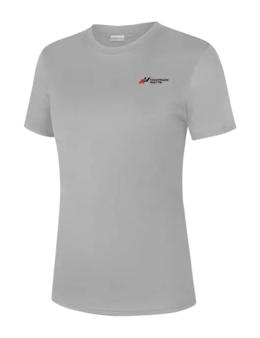  Womens Light Grey PosiCharge Competitor Tee w/Contrack Watts Logo