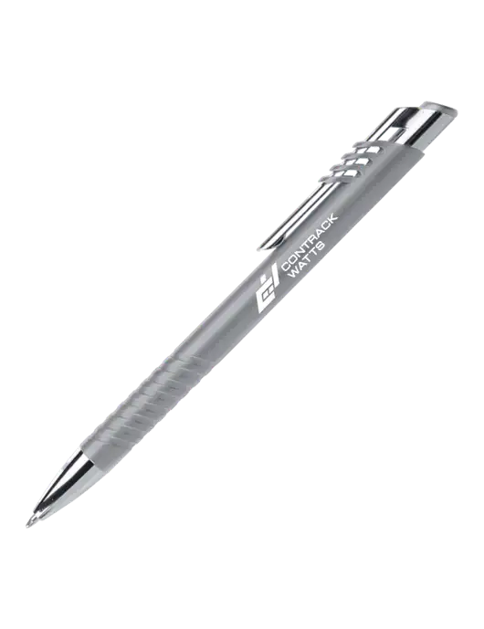 Schirhart Grey Pen - Black Ink w/Contrack Watts Logo