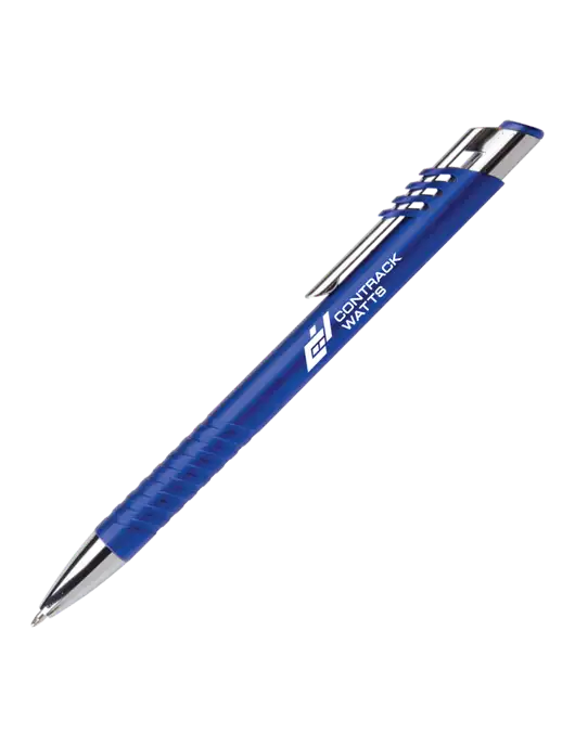 Schirhart Blue Pen - Black Ink w/Contrack Watts Logo