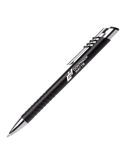 Schirhart Black Pen - Black Ink w/Contrack Watts Logo