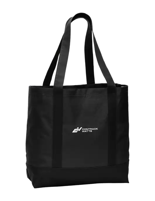 Carryall Black/Black Day Tote w/Contrack Watts Logo
