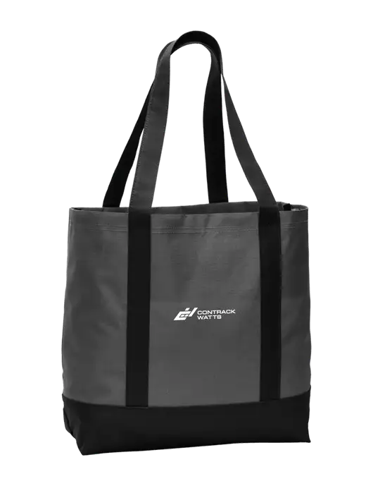 Carryall Charcoal/Black Day Tote Dark w/Contrack Watts Logo
