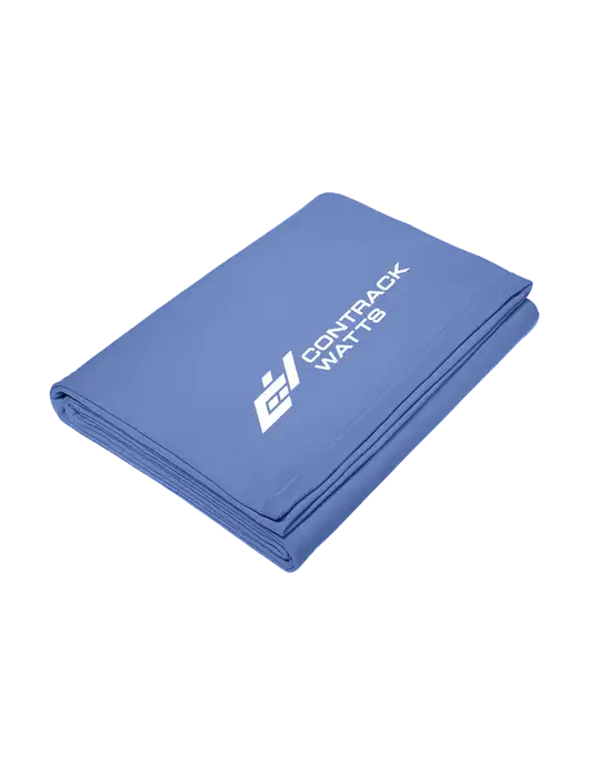 Core Carolina Blue Fleece Sweatshirt Blanket w/Contrack Watts Logo