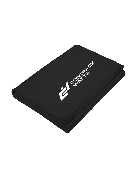 Core Black Fleece Sweatshirt Blanket w/Contrack Watts Logo