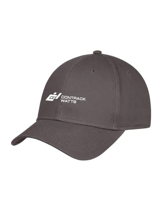 Charcoal Structured Cap Hook & Loop w/Contrack Watts Logo