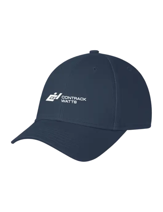 Navy Structured Cap Hook & Loop w/Contrack Watts Logo