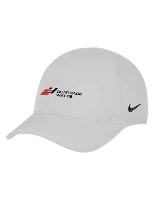 Nike White Featherlight Cap w/Contrack Watts Logo