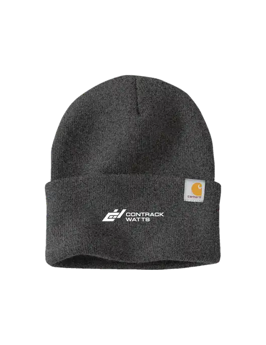 Carhartt Dark Grey Watch Cap 2.0 w/Contrack Watts Logo
