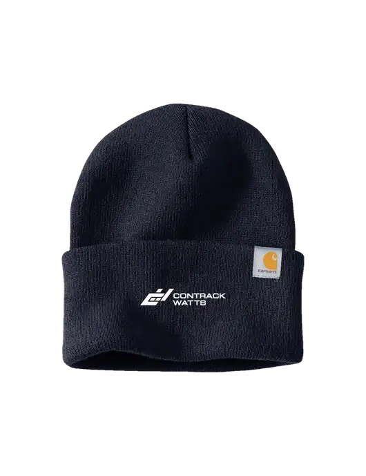 Carhartt Navy Watch Cap 2.0 w/Contrack Watts Logo