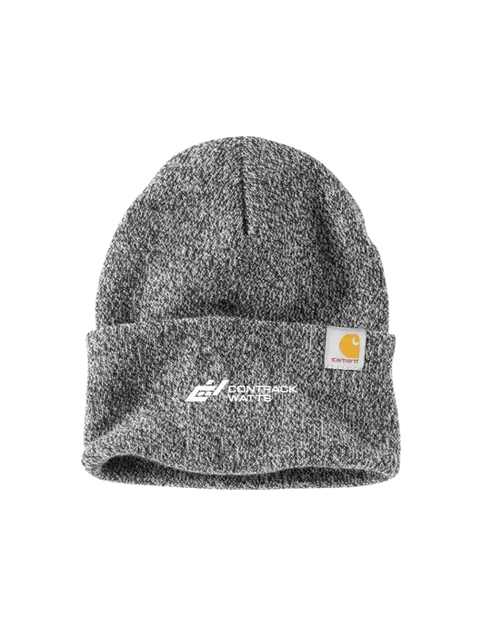 Carhartt Medium Grey Heather Watch Cap 2.0 w/Contrack Watts Logo