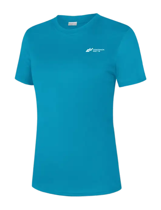  Womens Sapphire PosiCharge Competitor Tee w/Contrack Watts Logo