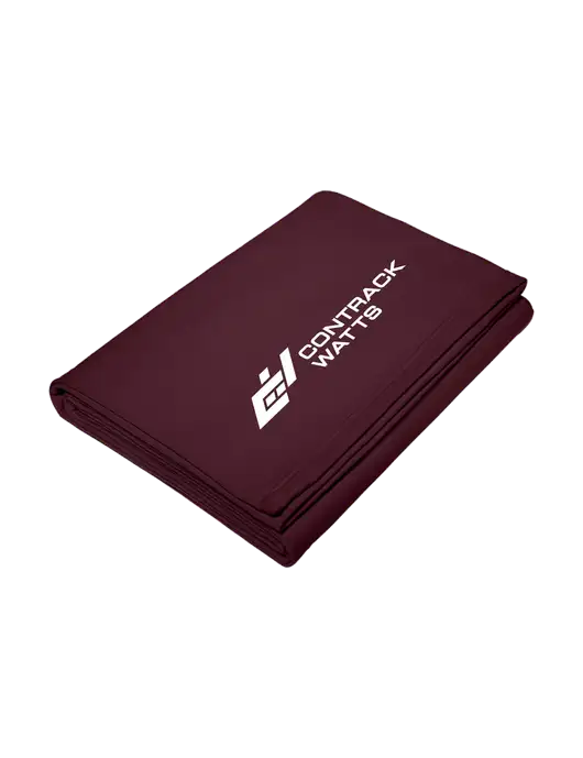 Core Maroon Fleece Sweatshirt Blanket w/Contrack Watts Logo