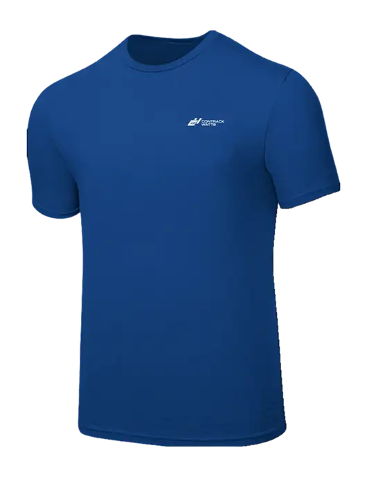 Seriously Soft Royal T-Shirt w/Contrack Watts Logo