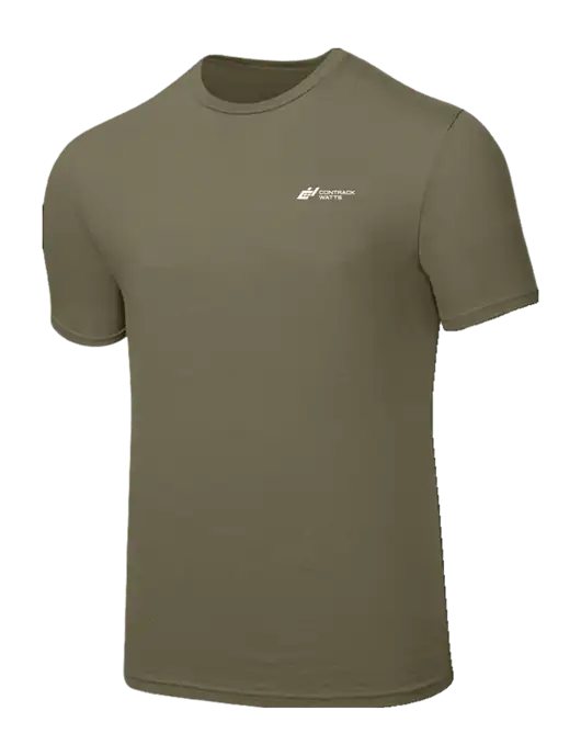 Seriously Soft Medium Taupe T-Shirt w/Contrack Watts Logo