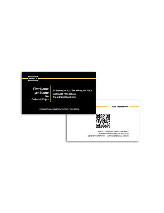 Weitz Business Cards - QR Code