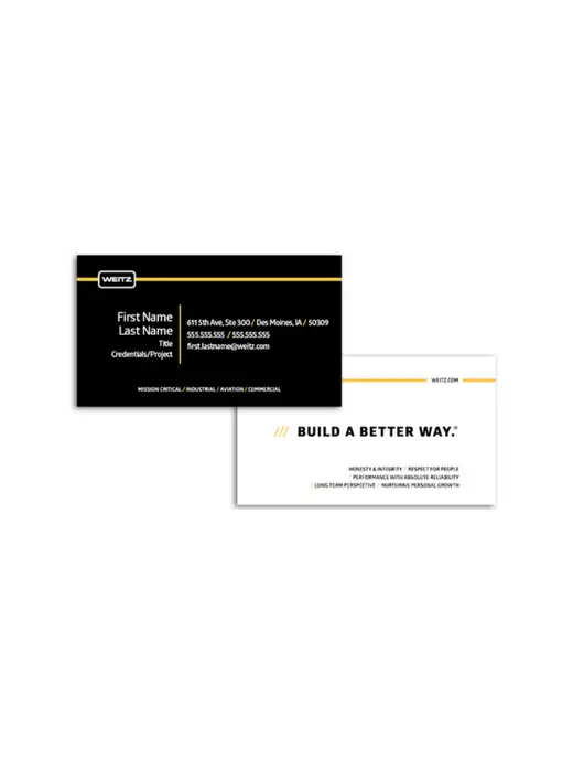 Weitz Business Cards