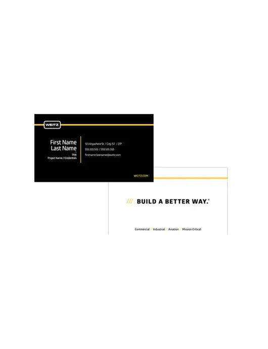 Weitz Business Cards
