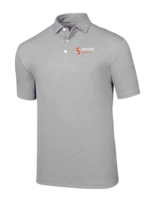 Callaway Birdseye Light Grey Polo w/Spire