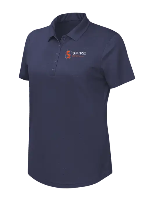 Callaway Womens Birdseye Navy Polo w/Spire