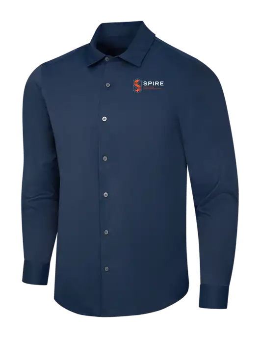 Navy City Stretch Shirt w/Spire