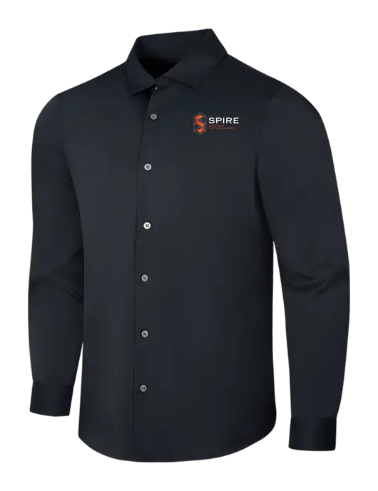 Black City Stretch Shirt w/Spire