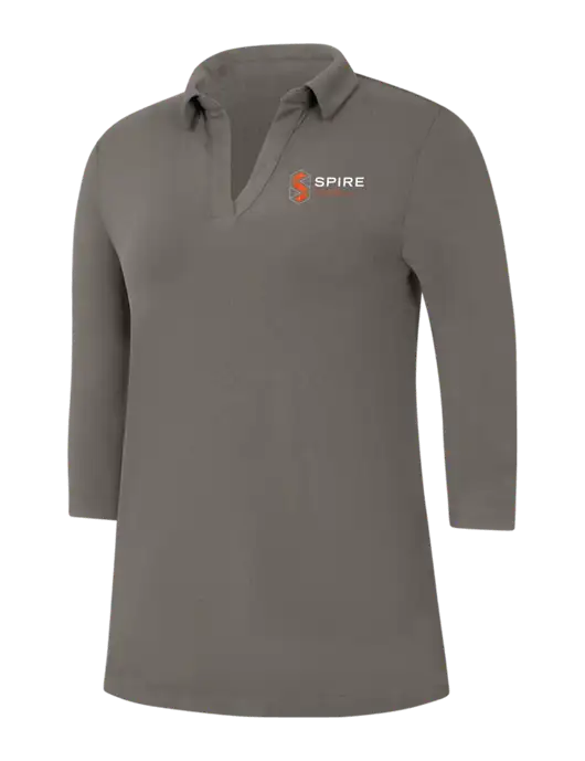 Womens Dark Grey Luxe Knit Tunic w/Spire